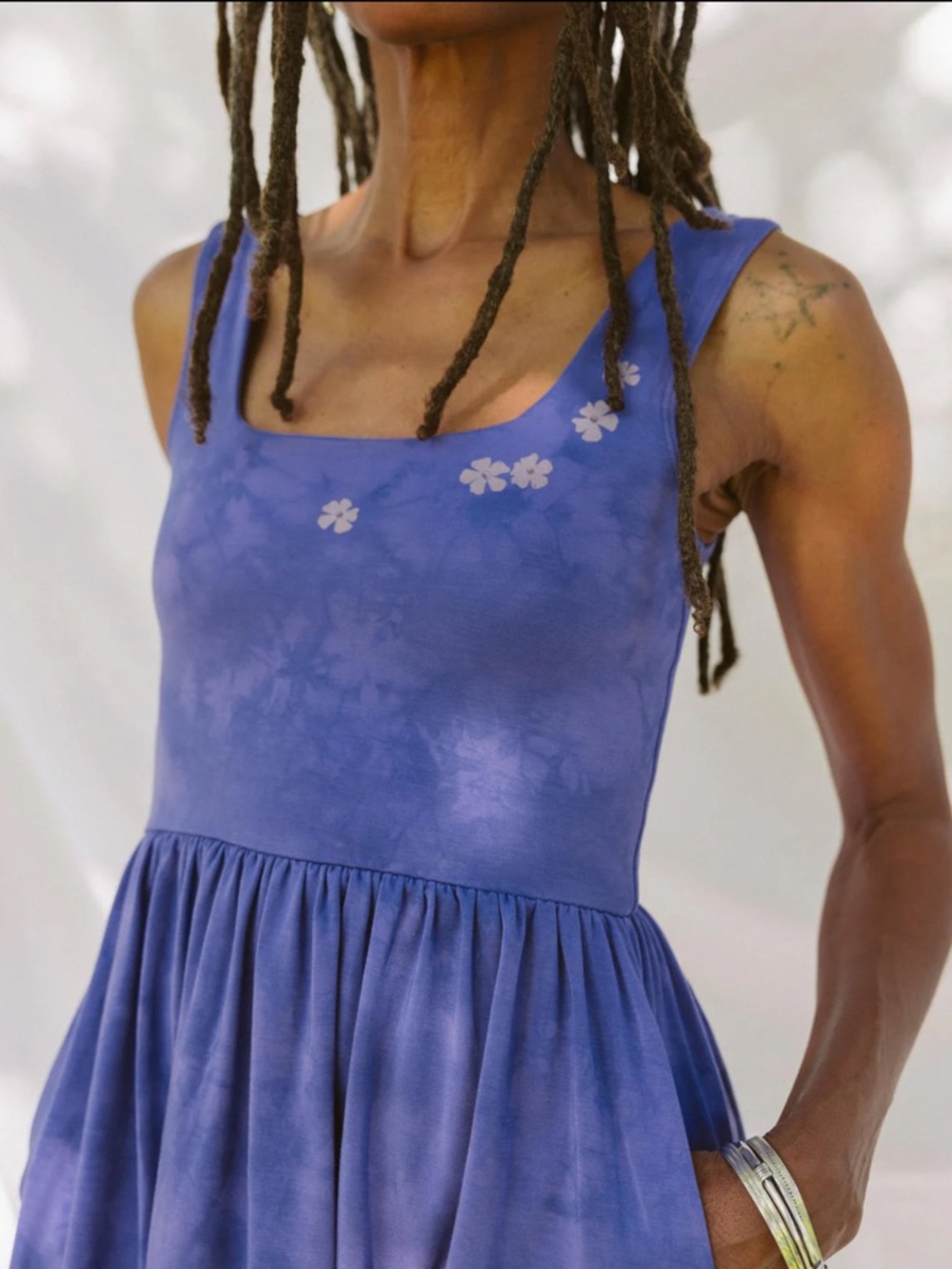 PURUSHA PEOPLE PHLOX DRESS, gorgeous, sustainable, forest fiber, small batch. - Picture 9 of 10